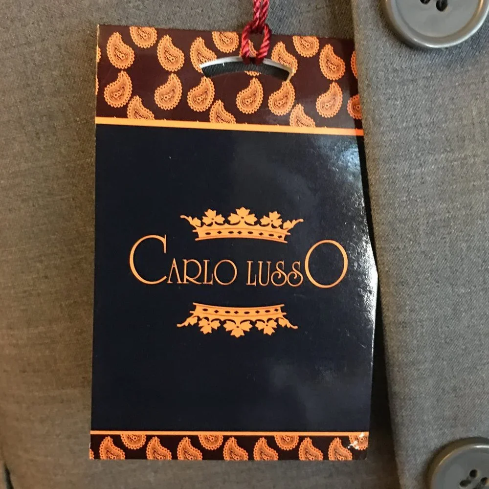 CARLO LUSSO 3-Button Vented "Aldo" Suit Jacket NWT - Picture 3 of 14